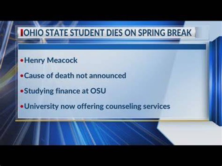 
Where is Henry Meacock from? Spring break tragedy explored as Ohio State University student passes away 